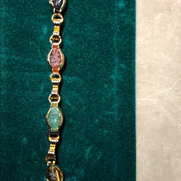 Classic 14KT gold-filled Genuine Scarab Bracelet - Picture 6 of 6